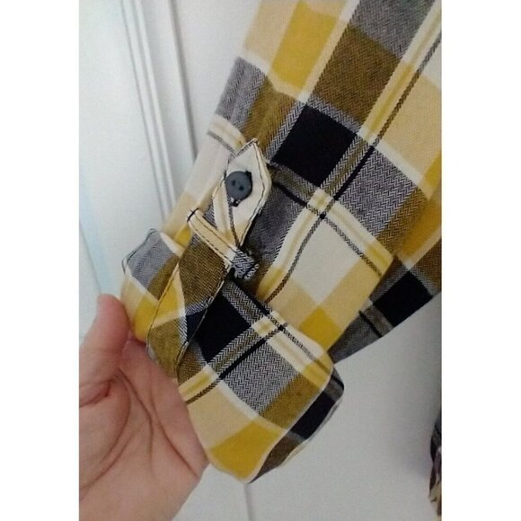 Zac & Rachel Womens Shirt Top Plus Size Button Up Roll Tab Plaid - 1X NWT - Picture 4 of 10